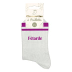 chaussettes fêtarde à bandes