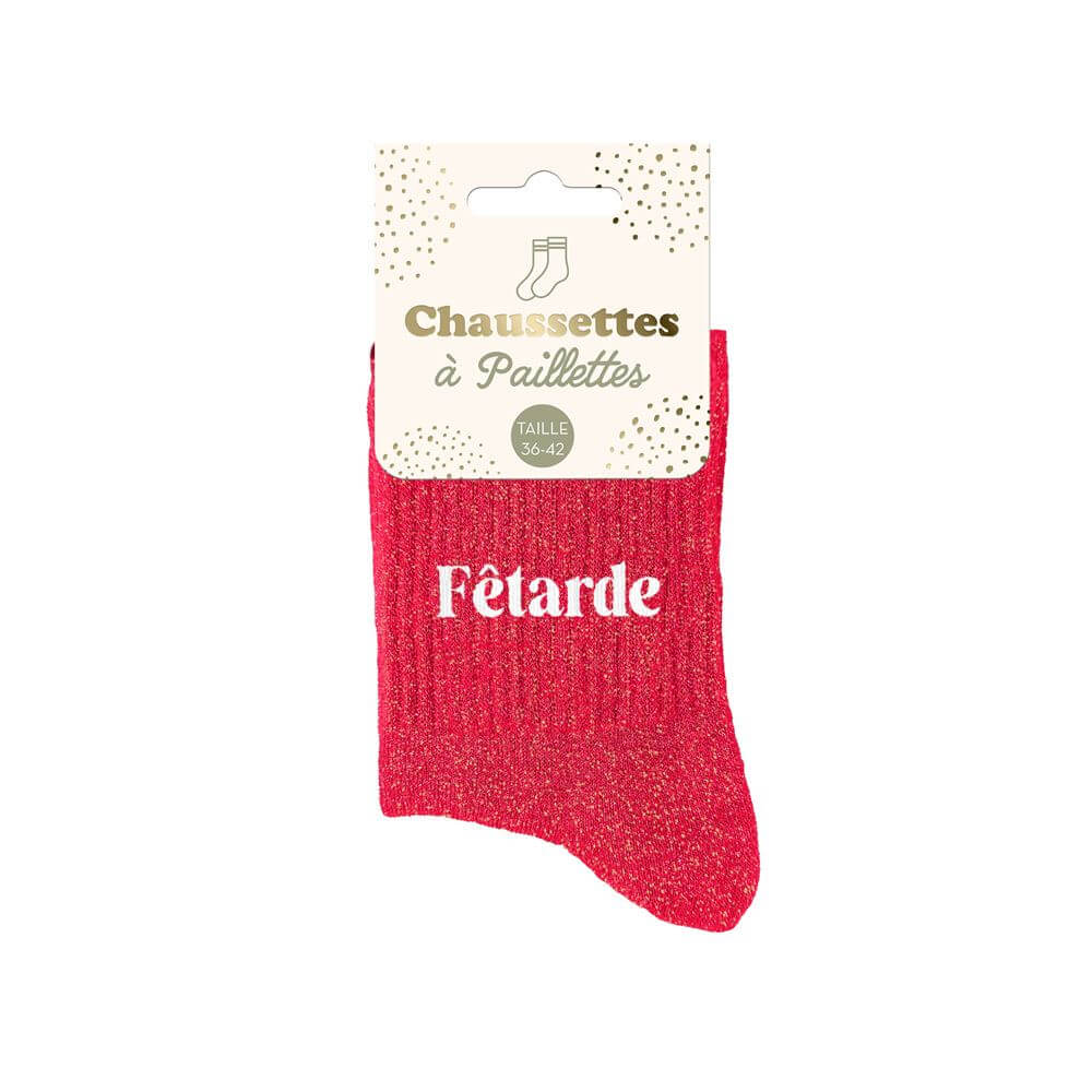 Chaussettes à paillettes Fêtarde