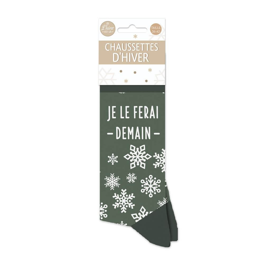 chaussettes hiver je le ferai demain