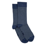 chaussettes homme maille fantaisie bleu Maison Broussaud