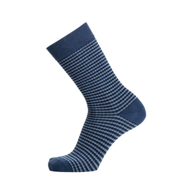 chaussettes homme maille fantaisie bleu Maison Broussaud