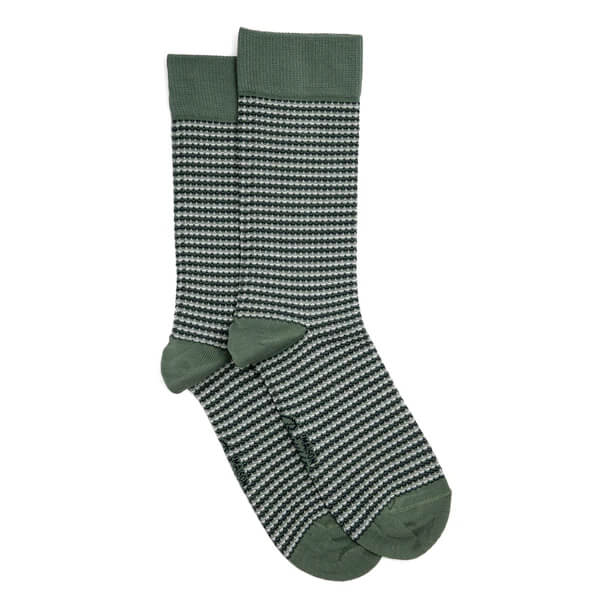 chaussettes homme maille fantaisie kaki Maison Broussaud
