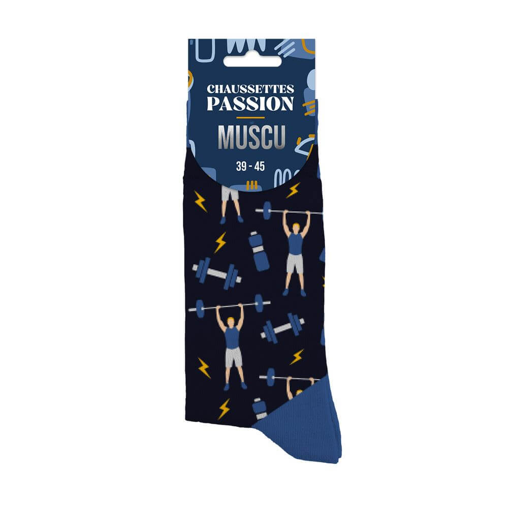 chaussettes homme passion musculation