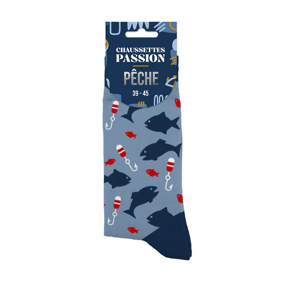 chaussettes homme passion pêche