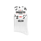 chaussettes homme râleur blanc