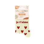 chaussettes je t'aime