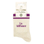 chaussettes la kiffance à bandes