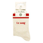 chaussettes Le sang à bandes