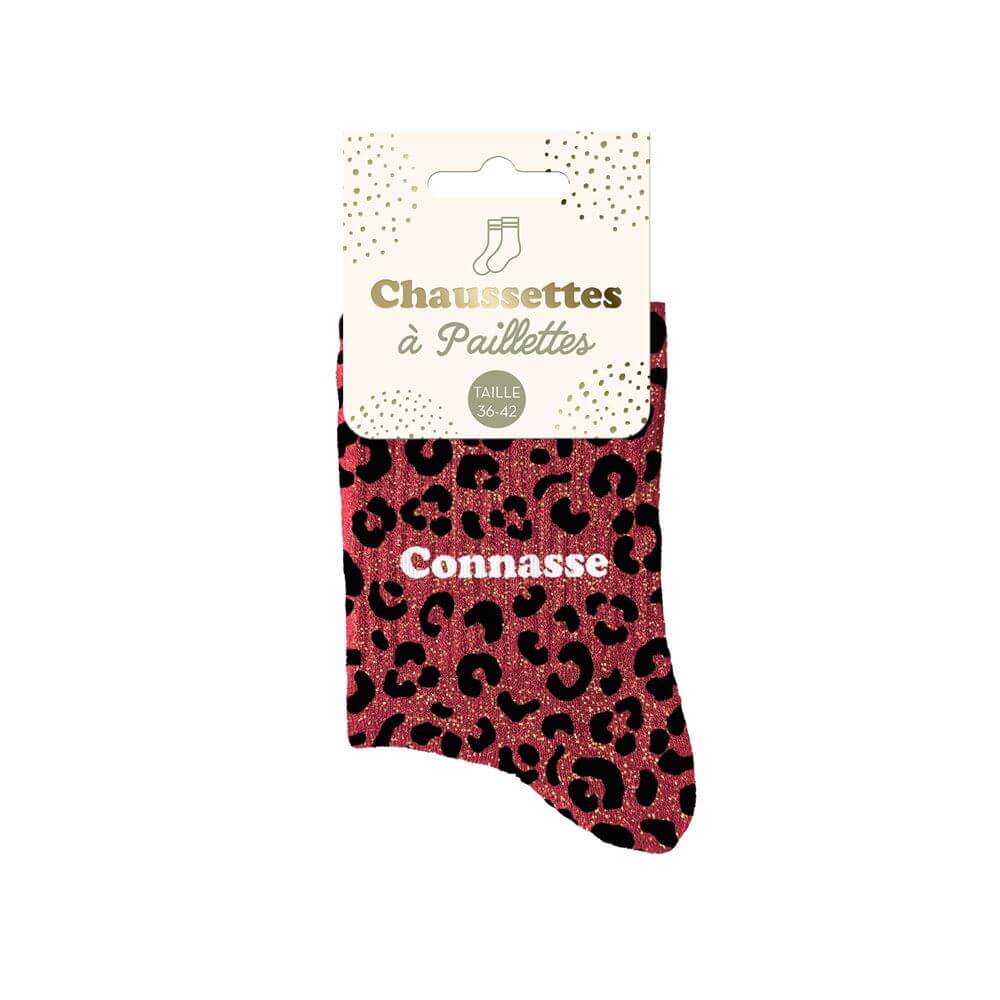 Chaussettes à paillettes Connasse