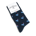 Chaussettes Les Coqs couleur marine Made in France