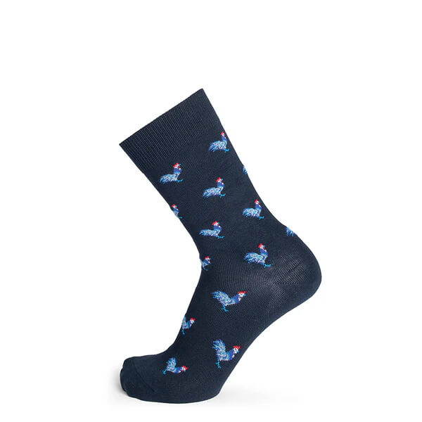 chaussettes les coqs marine Marison Broussaud