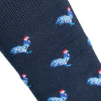 Chaussettes Les Coqs couleur marine