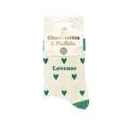 Chaussettes à paillettes Loveuse cœur