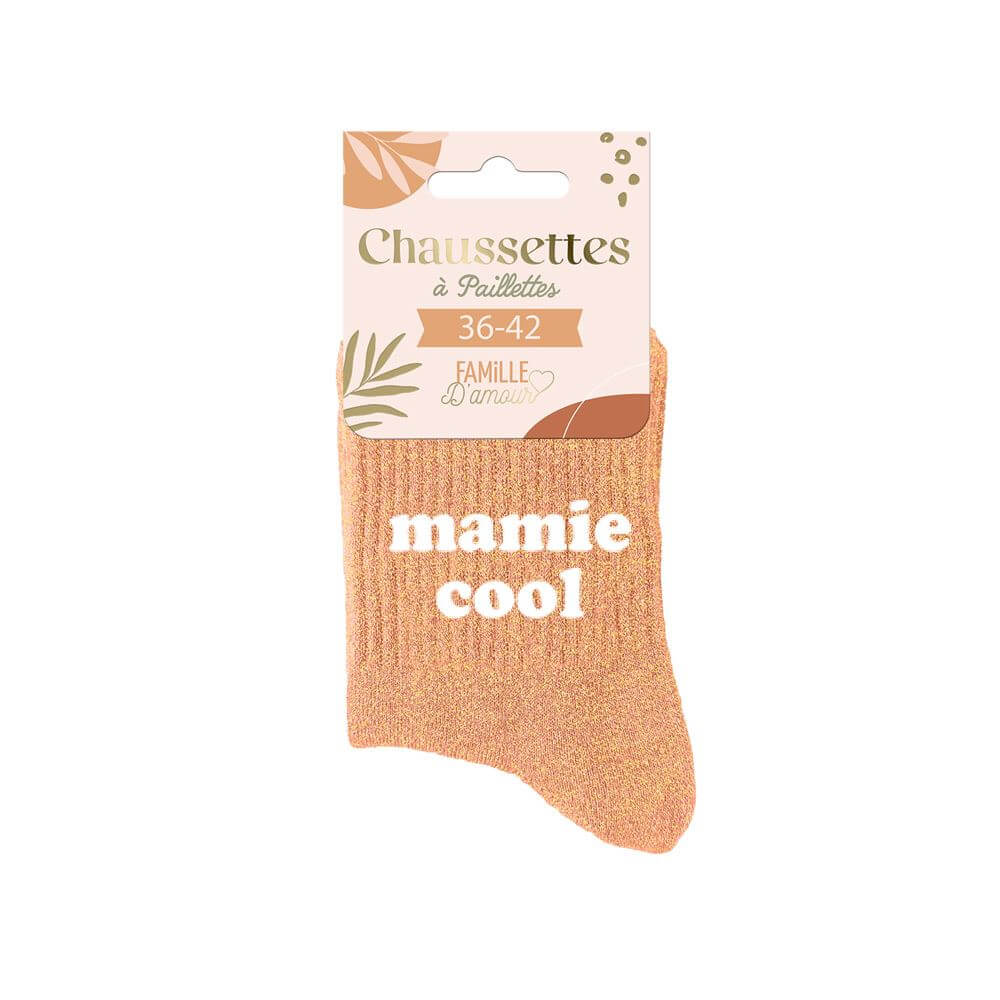 Chaussettes à paillettes Mamie cool