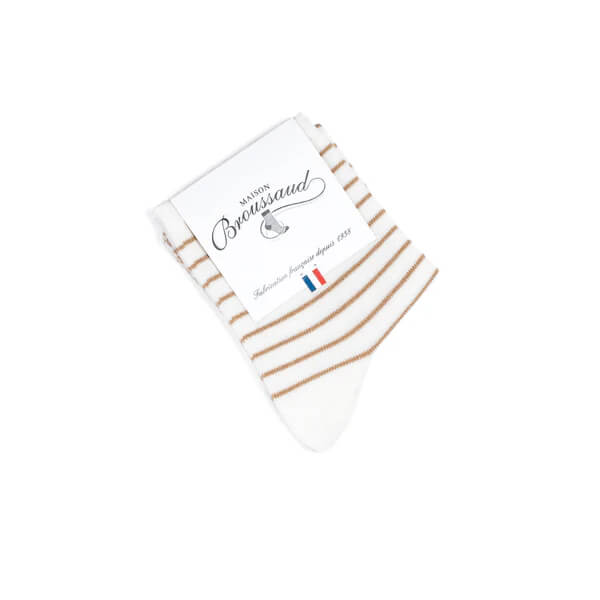 chaussettes marinière femme brillantes