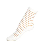 chaussettes marinière femme rayures dorées