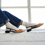 chaussettes marinière femme portée