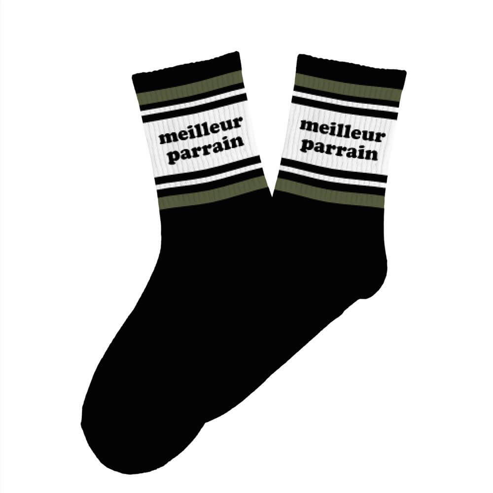 chaussettes meilleur parrain à message