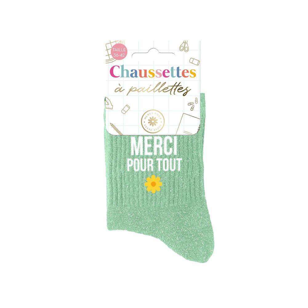 chaussettes Merci pour tout