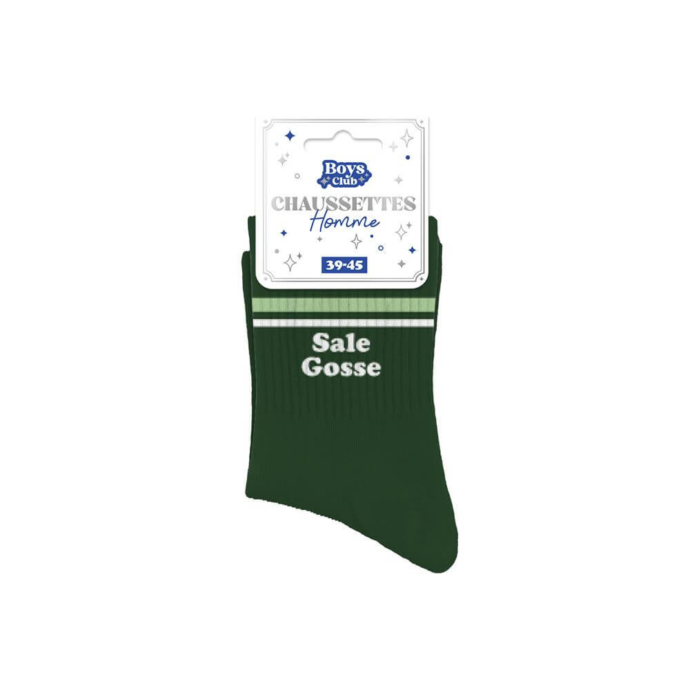 chaussettes message sale gosse homme