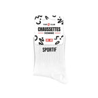 chaussettes à message Sportif blanc homme
