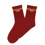 chaussettes à message Têtu homme couleur rouge