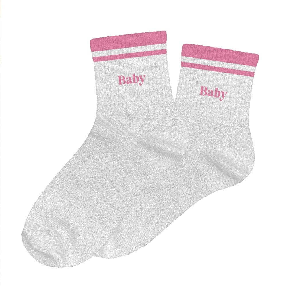 chaussettes paillettes à bandes Baby