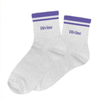 chaussettes paillettes à bandes Divine