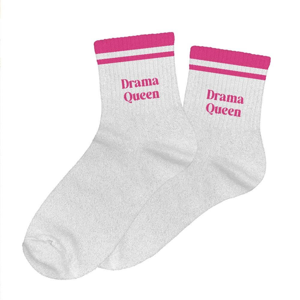 chaussettes paillettes à bandes Drama Queen