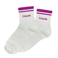 chaussettes paillettes à bandes Fêtarde