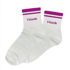 chaussettes paillettes à bandes Fêtarde