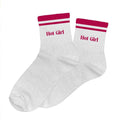 chaussettes paillettes à bandes Hot girl