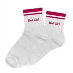chaussettes paillettes à bandes Hot girl
