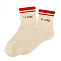 chaussettes paillettes à bandes Le sang