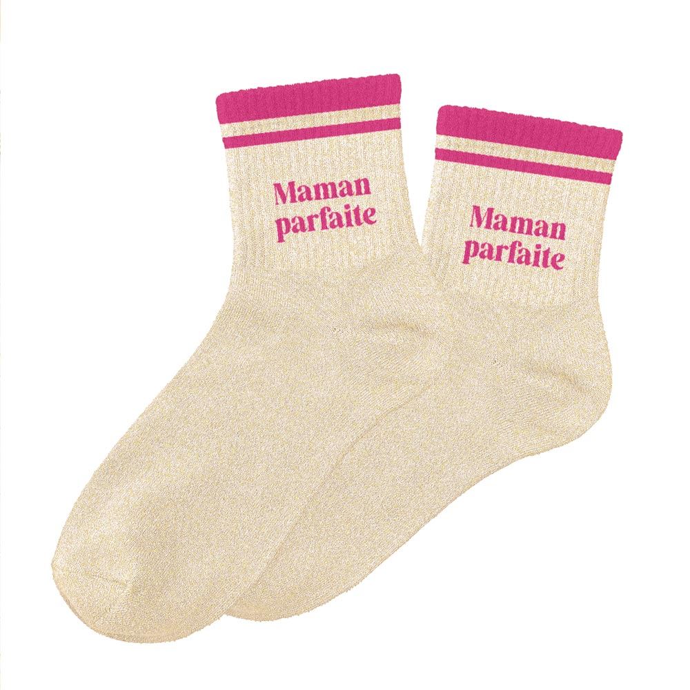 chaussettes paillettes à bandes Maman parfaite