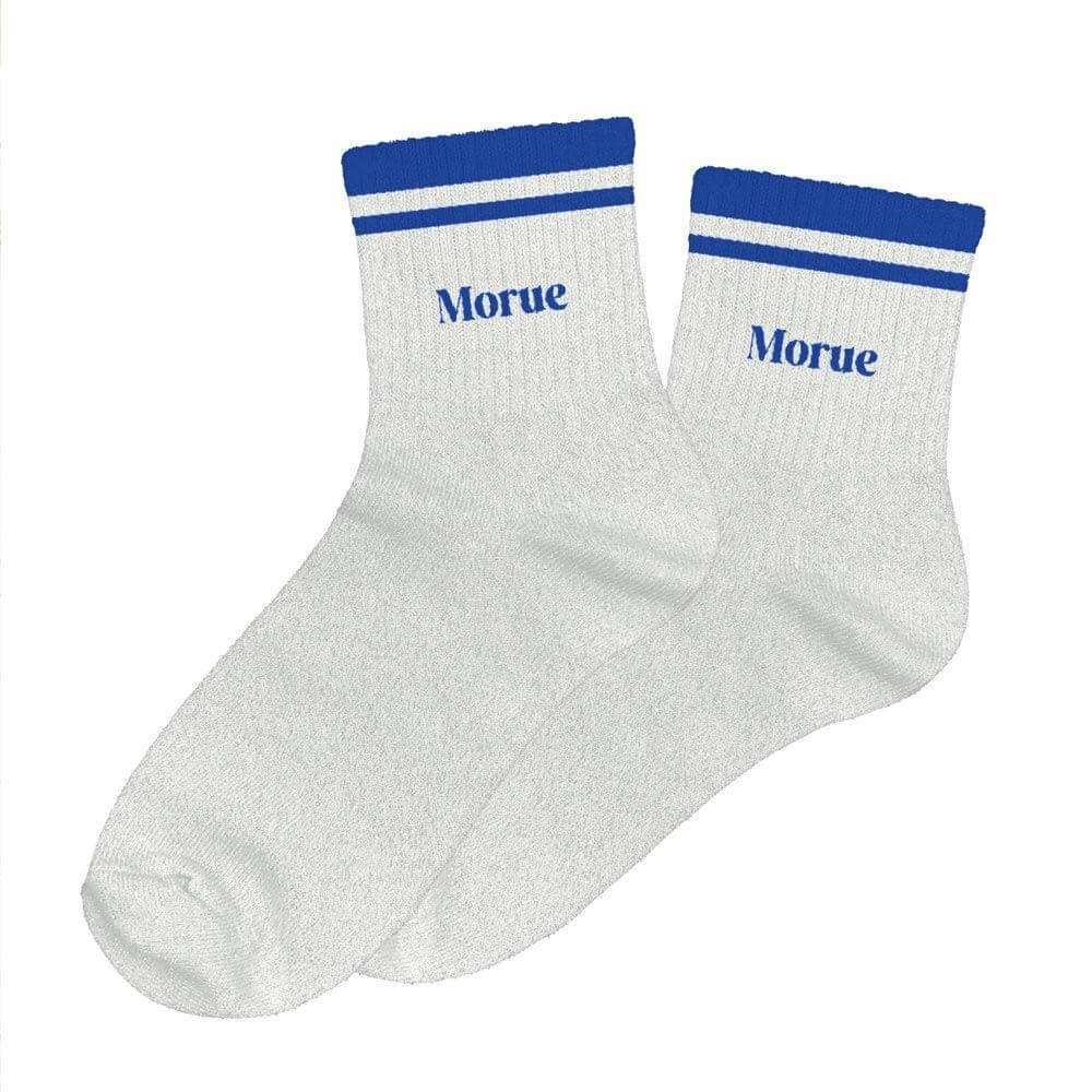 chaussettes paillettes à bandes Morue