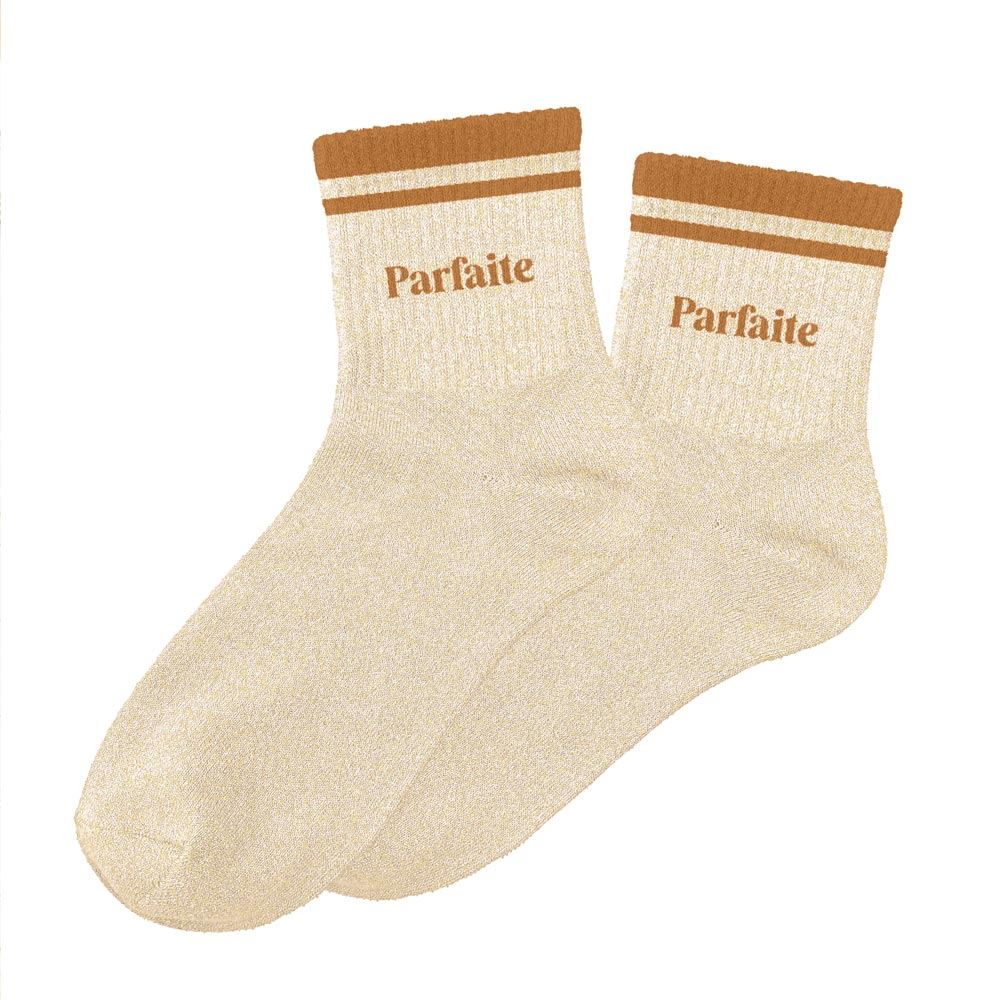 chaussettes paillettes à bandes Parfaite