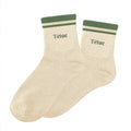 chaussettes paillettes à bandes têtue