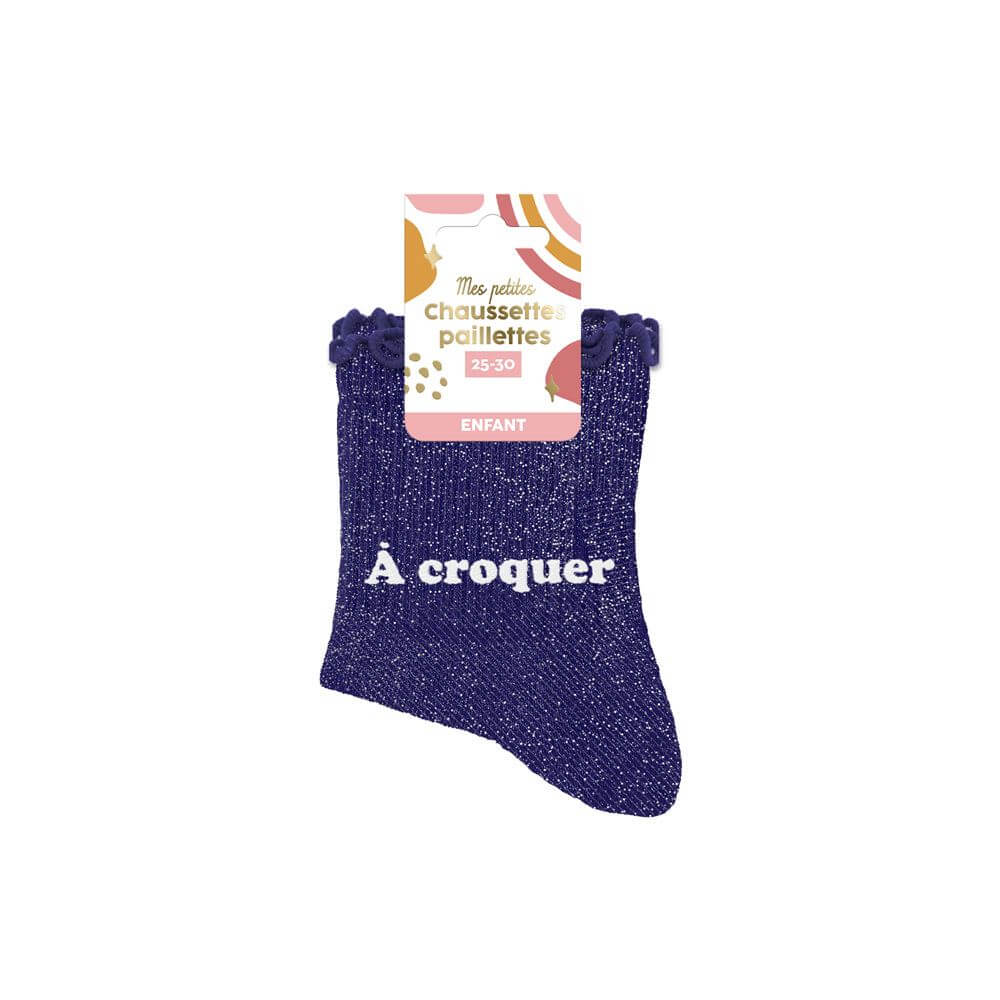 chaussettes à paillettes A croquer pour enfant