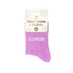 chaussettes à paillettes allumeuse