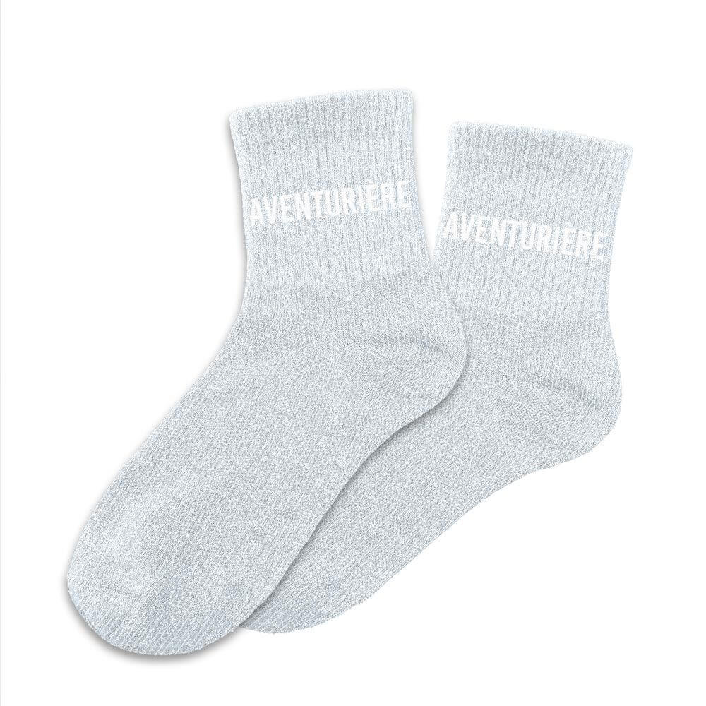 chaussettes paillettes aventurière