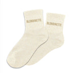 chaussettes paillettes blondinette