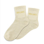 chaussettes paillettes brillante
