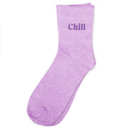 chaussettes paillettes brodées Chill