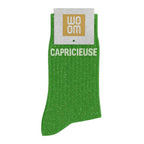 chaussettes à paillettes Capricieuse vert Woom