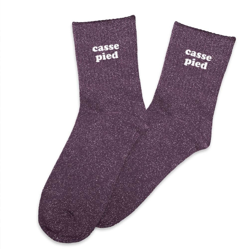 Chaussettes à paillettes Casse pied