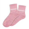 chaussettes paillettes charmante rose