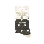 chaussettes paillettes coeurs jalouse