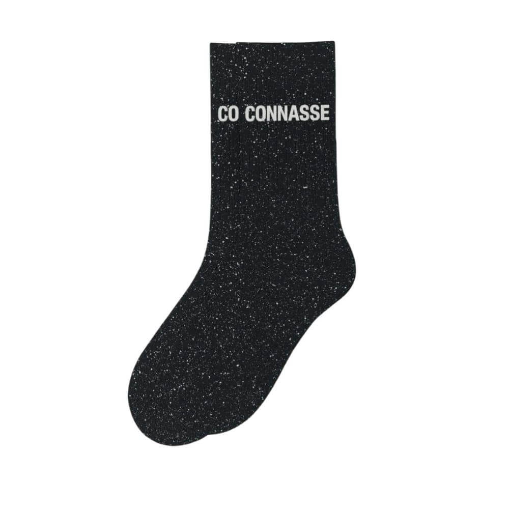 Chaussettes à paillettes Connasse noir Woom