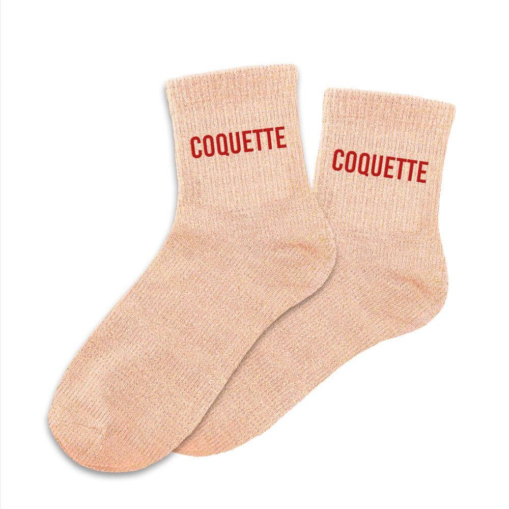chaussettes paillettes coquette